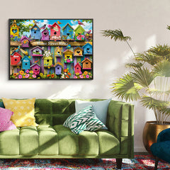 Freudiges Vogelhaus -Puzzle 1000 Stücke