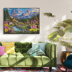 Snow Mountain Blossom Puzzles 1000 pièces