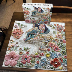 Elegantes Katzenpuzzle 1000 Stücke