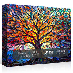 Mosaic Tree of Life Jigsaw Puzzle 1000 Stücke