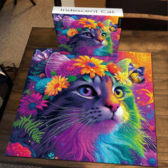 Iridescent Cat Puzzle 1000 pièces 1000 pièces