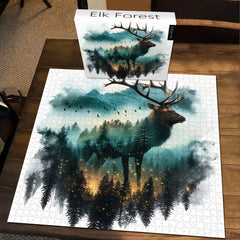 Elk Forest Jigsaw Puzzle 1000 Pieces