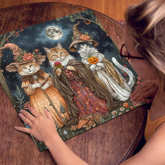 Mystic Cat Witches Jigsaw Puzzle 1000 Pieces
