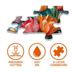 Blühen Tulpsaw -Puzzles 1000 Stücke