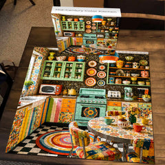 Mid-Century Color Kitchen Jigsaw Puzzle 1000 Piece