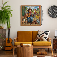 Cowboy Strums Jigsaw Puzzle 1000 Piece