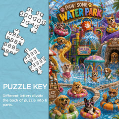 Cute Pet Water Park Jigsaw Puzzle 1000 Piece