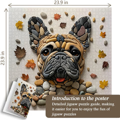 Stone Painted Dog Jigsaw Puzzle 1000 Pieces