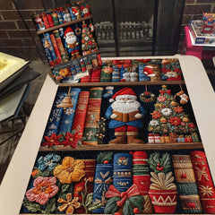 Étagère de Noël confortable puzzle 1000 pièces