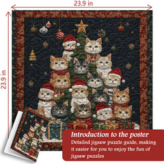 Cat Christmas Tree Puzzle 1000 pièces 1000 pièces