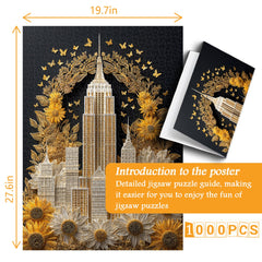 Sunflower Cityscape Jigsaw Puzzle 1000 Pieces