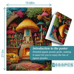 Mushroom House Jigsaw Puzzles 1000 Pieces