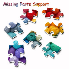 Rainbow Yarn Jigsaw Puzzle 1000 Pieces