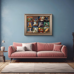 Cat vintage puzzles de puzzles 1000 pièces