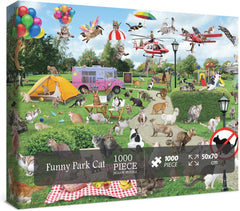 Puzzle de Jigsaw Cat Funny Park 1000 pièces