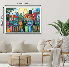 Vitalität Cat Street Puzzle 1000 Stücke