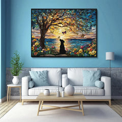 Dog and Butterflies Jigsaw Puzzle 1000 Pieces