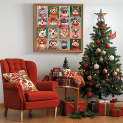 Festliche Tierfreunde Puzzles 1000 Stücke