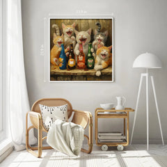 Happy Cat Wine Party Jigsaw Puzzles 1000 Pieces