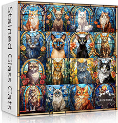 Buntes Kitty Collage Jigsaw Puzzle 1000 Stück