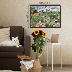 Puzzle de Jigsaw Cat Funny Park 1000 pièces