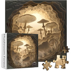 Puzzle de puzzle de la forêt de champignons 1000 pièces