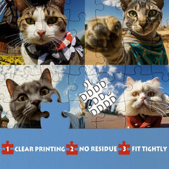 Selfie chat animal puzzle de puzzle 1000 pièces