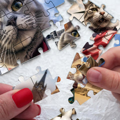 Selfie chat animal puzzle de puzzle 1000 pièces