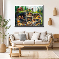 Underground Gnome Village Jigsaw Puzzle 1000 Pieces