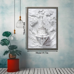 Weißes Kriegsschiff Puzzle 1000 Stücke