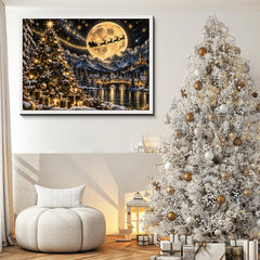 Moonlit Christmas Village Jigsaw Puzzle 1000 Piece