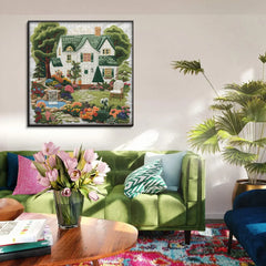 Embroidery Courtyard Jigsaw Puzzle 1000 Pieces