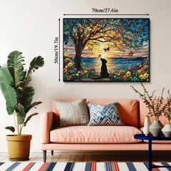 Dog and Butterflies Jigsaw Puzzle 1000 Pieces