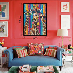 Fabric Giraffe Jigsaw Puzzle 1000 Pieces