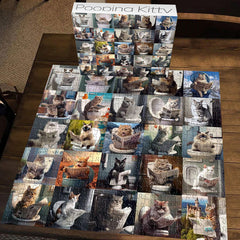 Lustiges Kitty -Puzzle 1000 Stücke