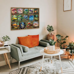 Buntes Pilzpuzzle 1000 Stücke