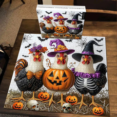 Halloween Trickster Chickens Jigsaw Puzzle 1000 Pieces