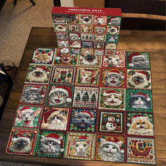 Chats de Noël puzzle 1000 pièces