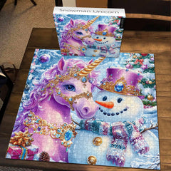 Snowman Unicorn Jigsaw Puzzle 1000 Pieces