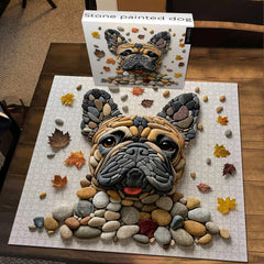 Stone Painted Dog Jigsaw Puzzle 1000 Pieces