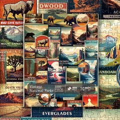 Vintage National Parks Puzzle 1000 Stücke
