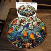 Puzzle de puzzle des oiseaux en verre taché 1000 pièces