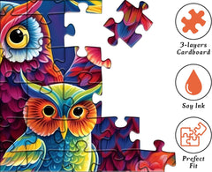 Whimsical Owl Jigsaw Puzzle 1000 Piece
