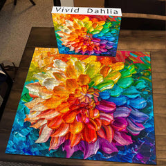 Lebendige Dahlia -Puzzle 1000 Stücke