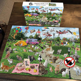 Puzzle de Jigsaw Cat Funny Park 1000 pièces