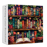 Fantasy Farb Bücherregal Puzzle 1000 Stücke
