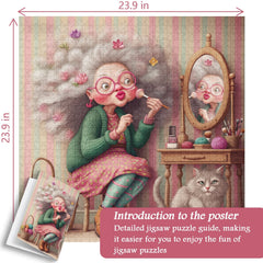 Flowery Grandma Jigsaw Puzzle 1000 Pieces