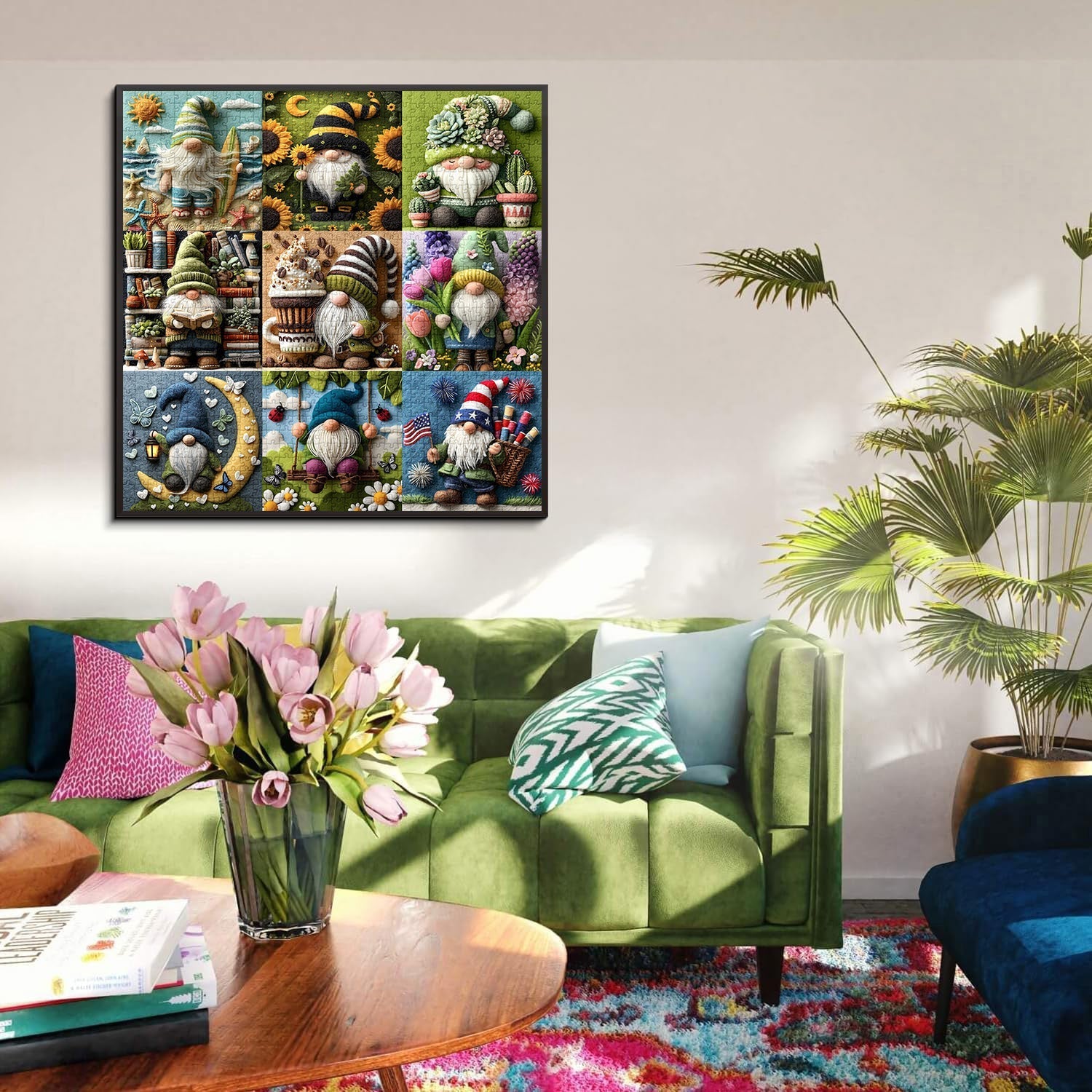 Joyful Gnome Jigsaw Puzzle 1000 Pieces