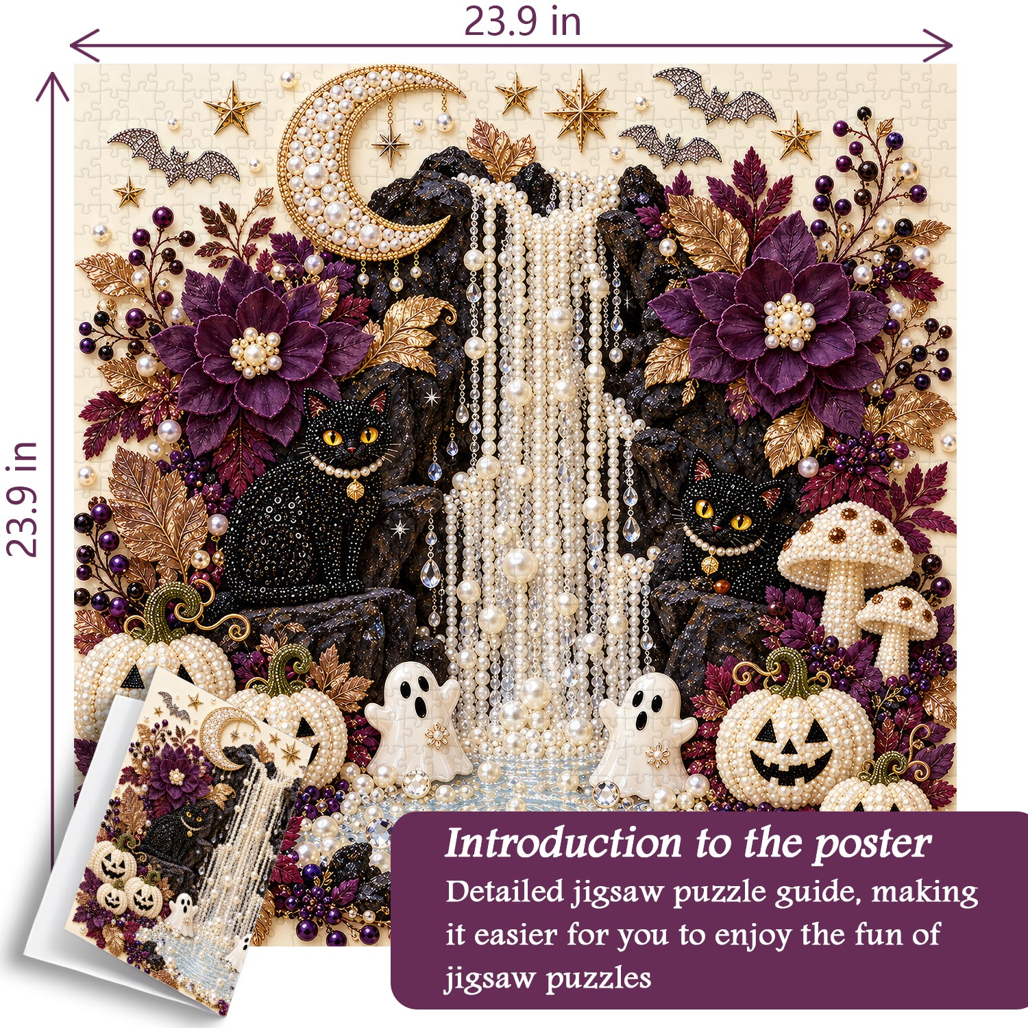 Beaded Halloween Art Jigsaw Puzzle 1000 Piece