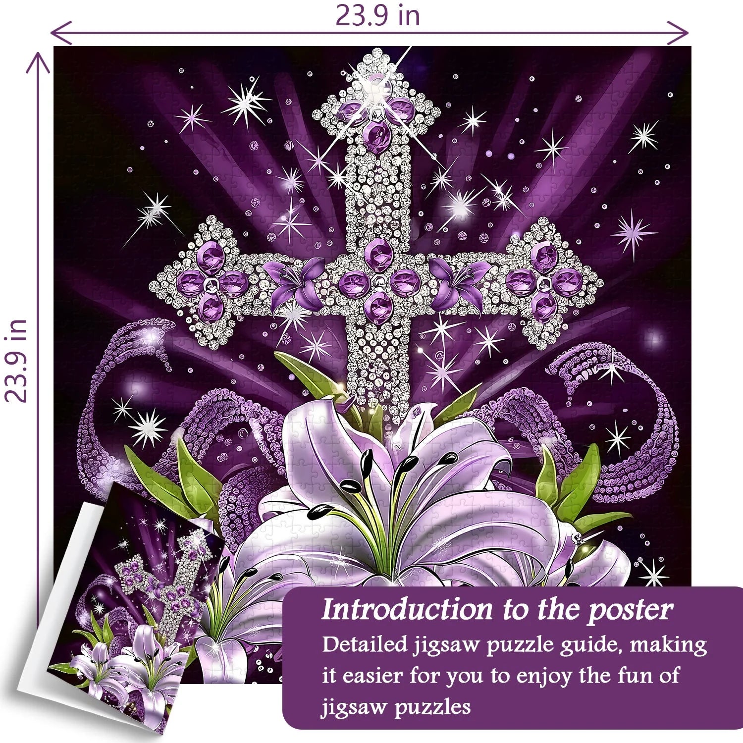 Faith And Flowers Jigsaw Puzzle 1000 Pieces